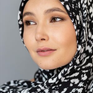 Print Satin Hijab scarf