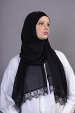 Crepe Lace Hijab Scarf